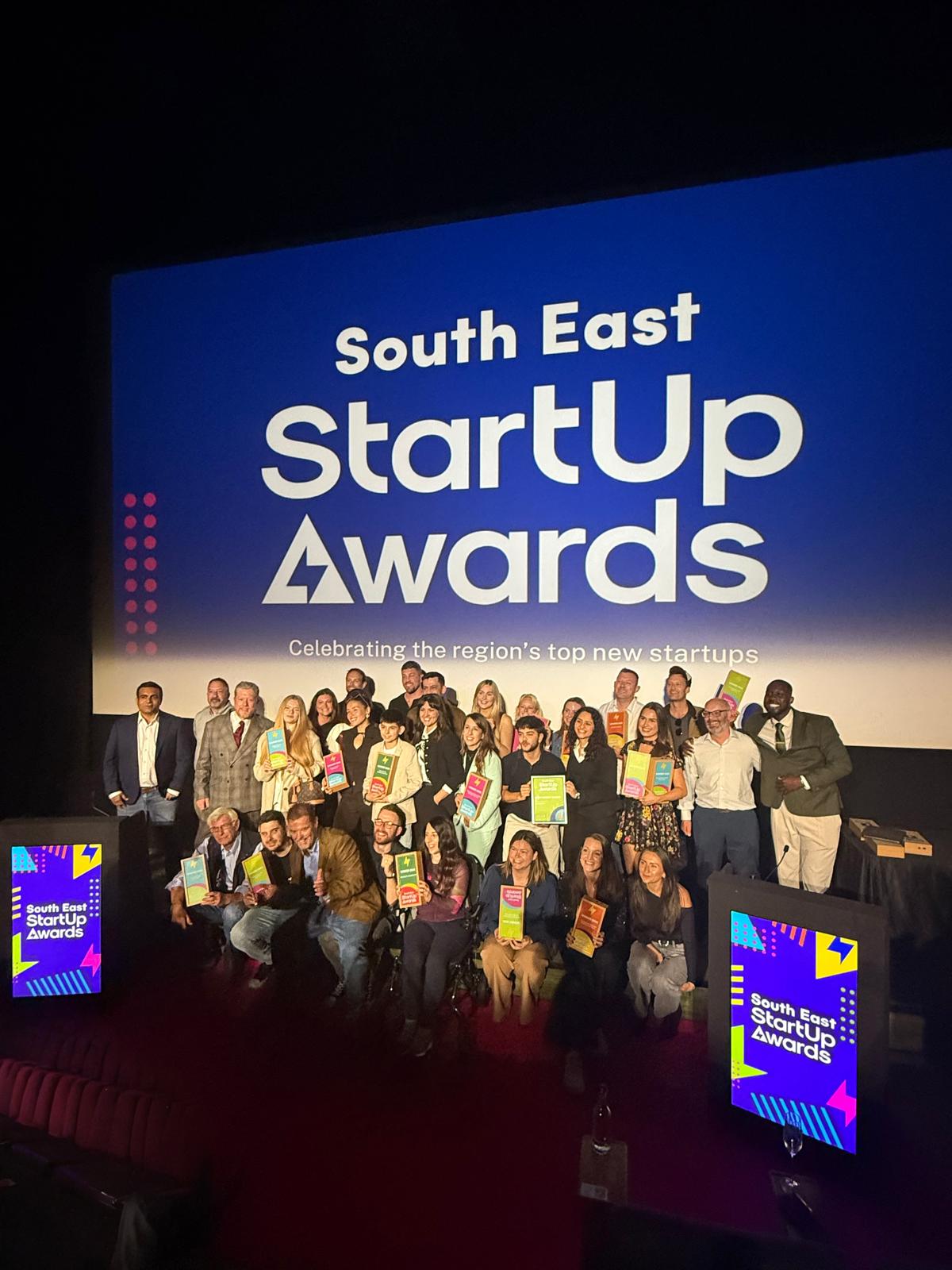 UK Startup Awards 2026 South East — regional winners group photo